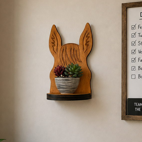Between The Ears Horse Plant Shelf