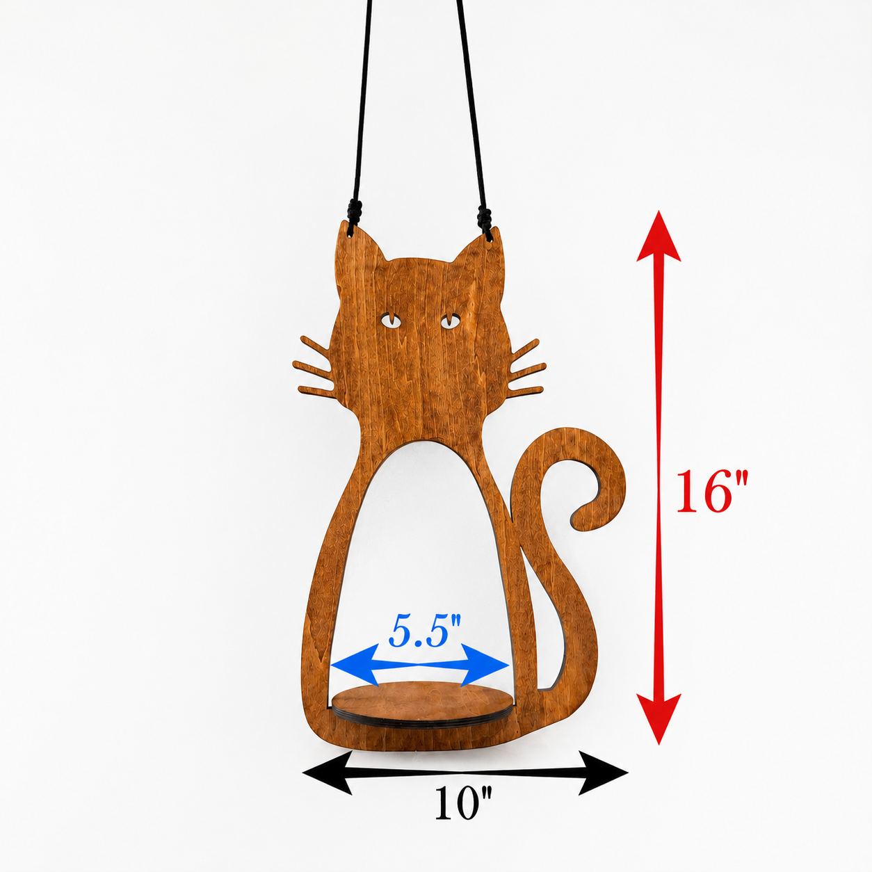 Cat Hanging Plant Holder