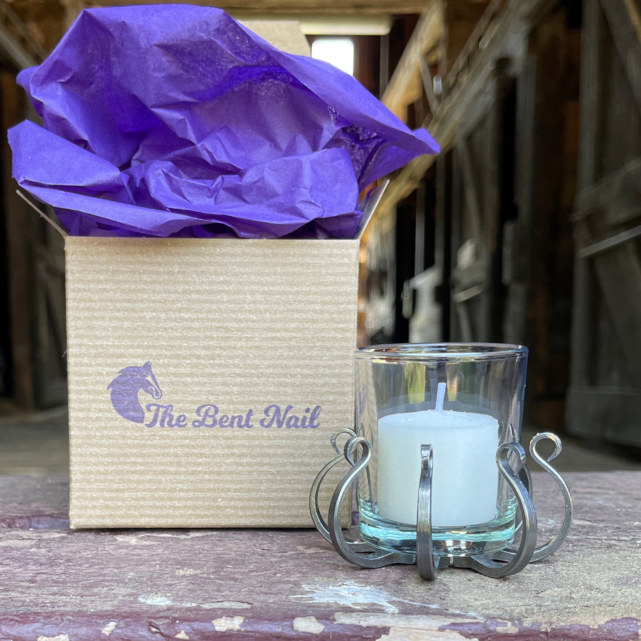 Draft Horse Nail Votive Holders