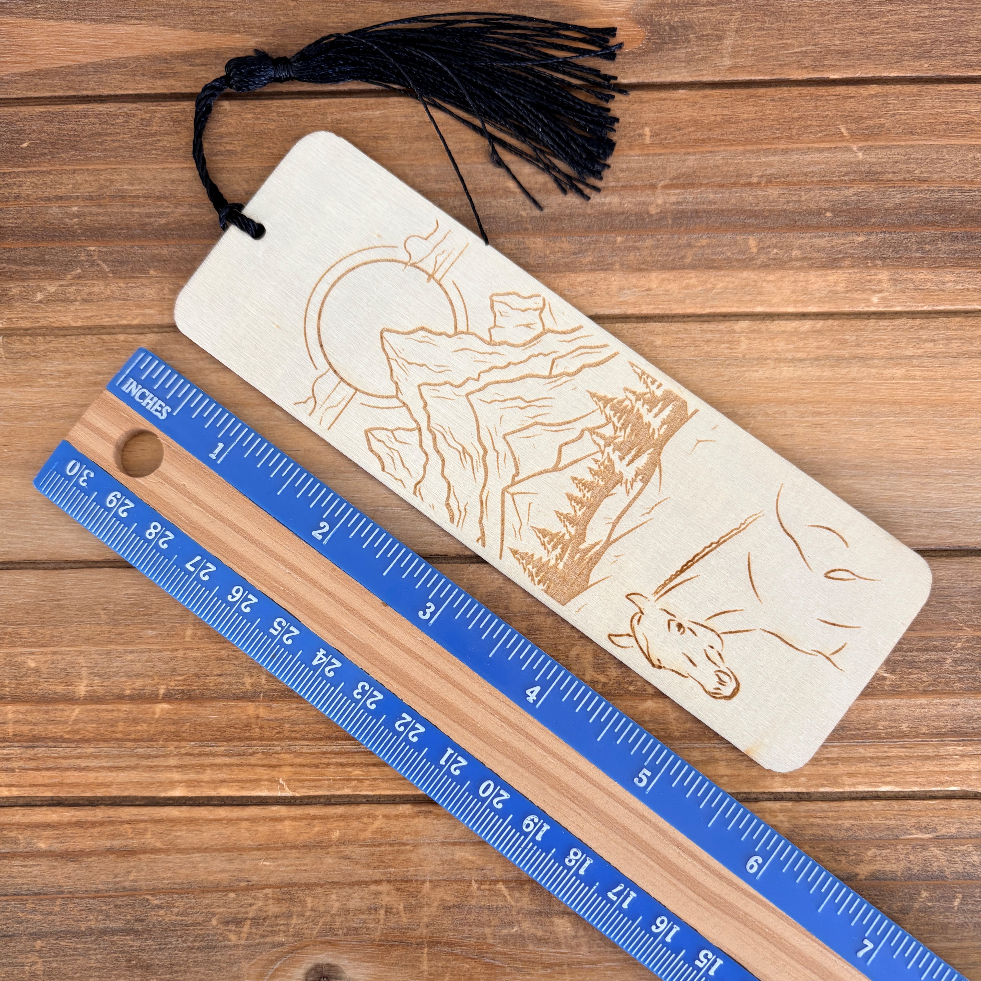 Mountain Horse Sunset Bookmark