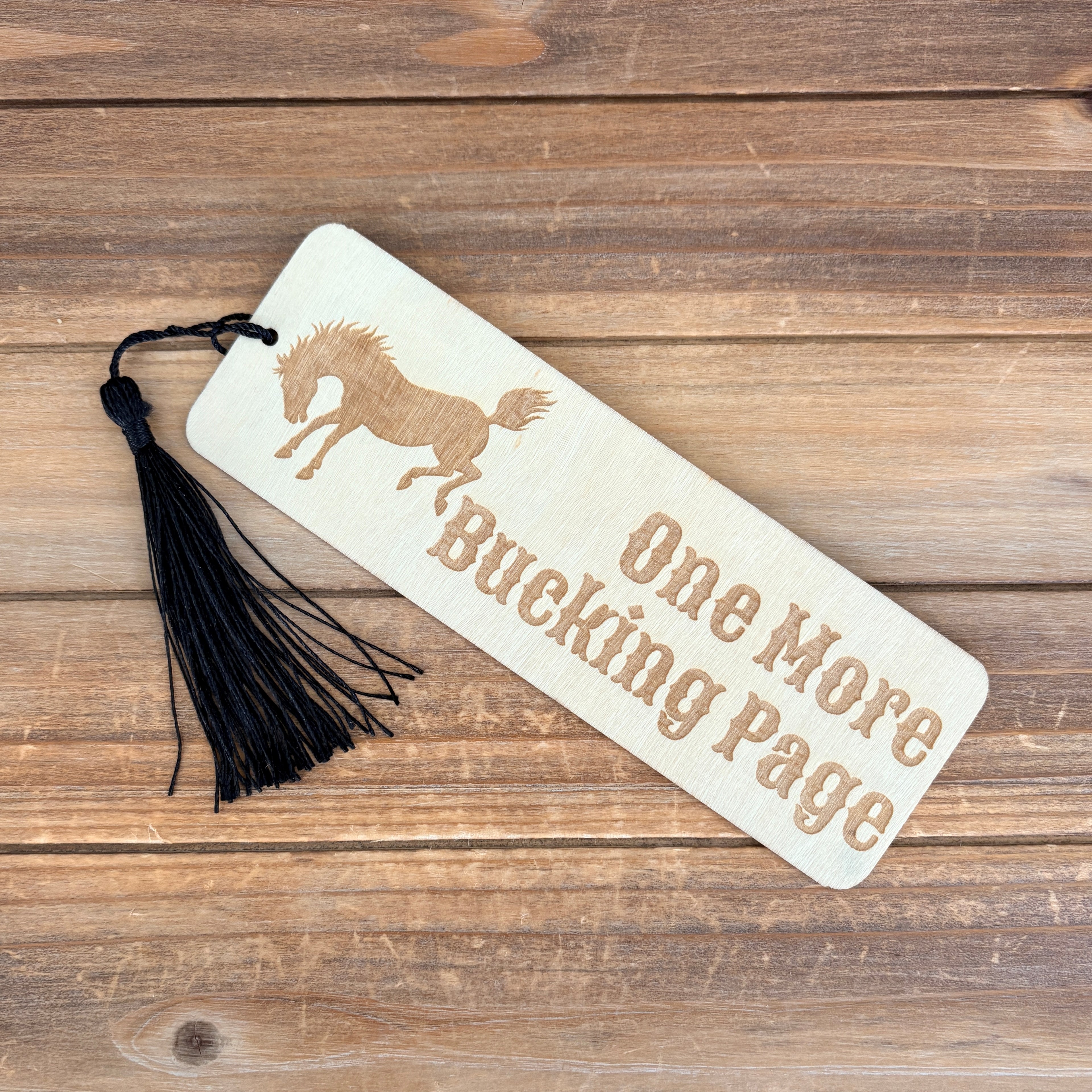 One More Bucking Page Bookmark