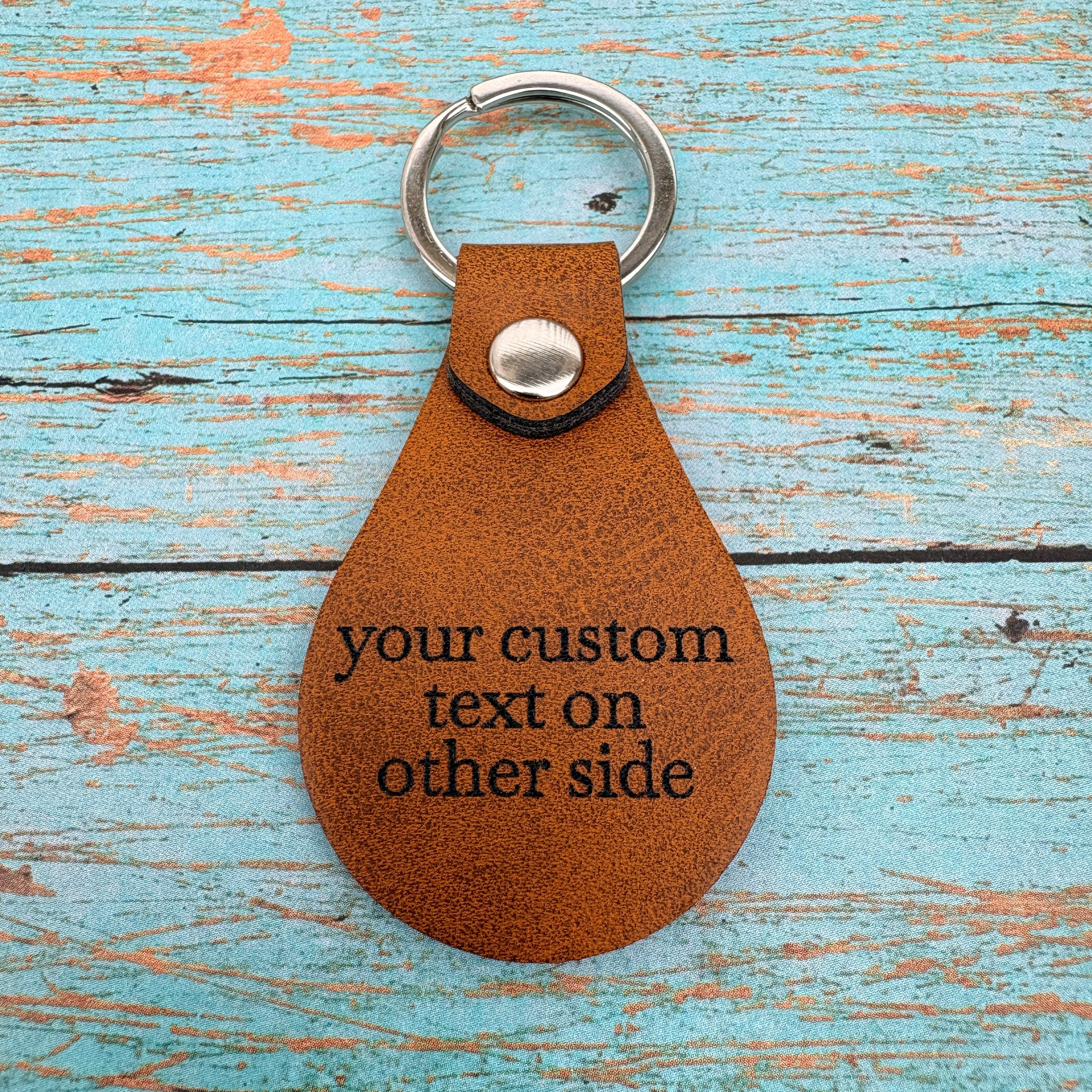 Hoofprint Leatherette Keychain