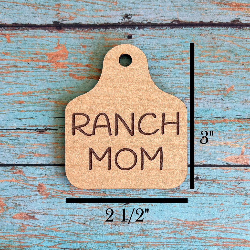 Ranch MOM Ear Tag Magnet