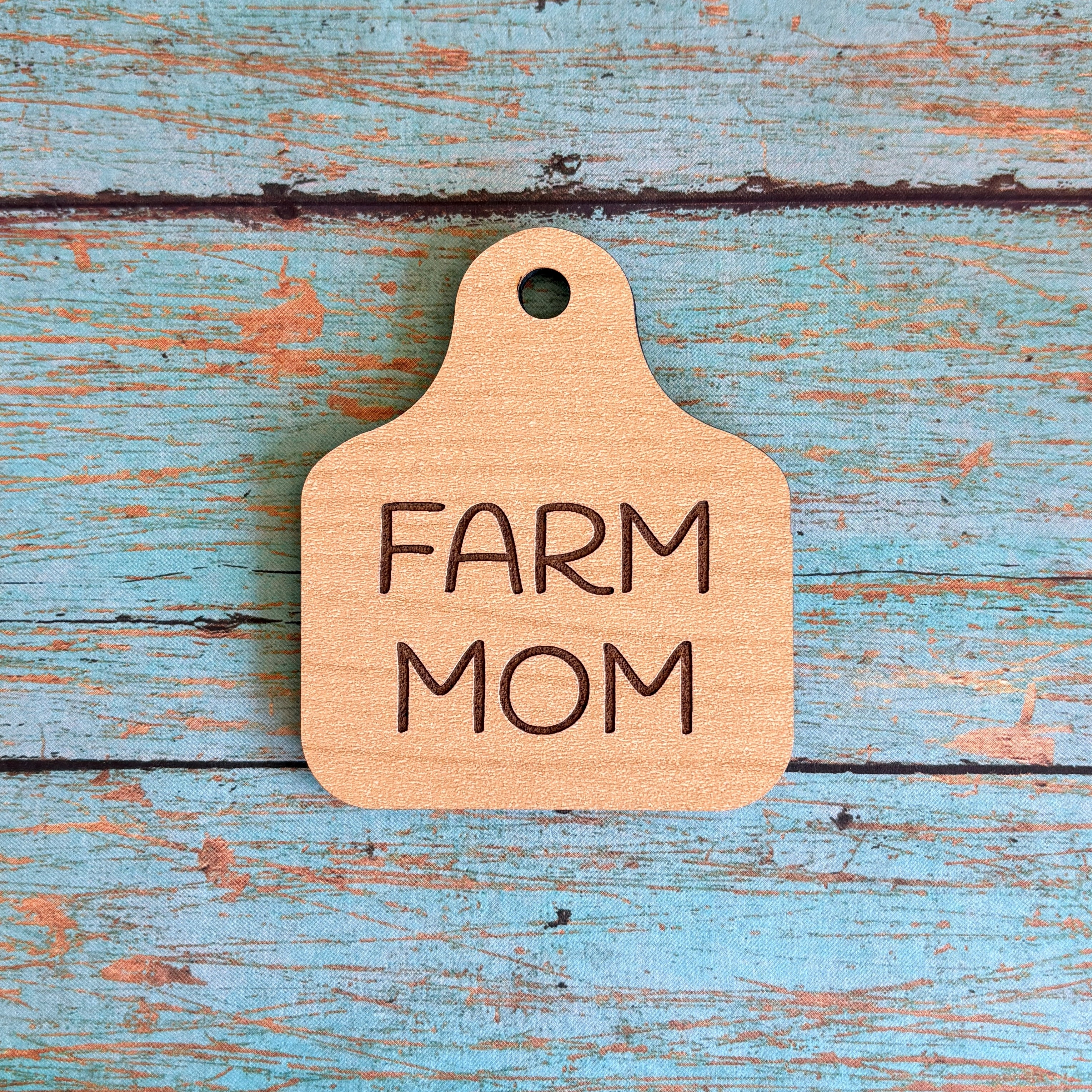 Farm MOM Ear Tag Magnet