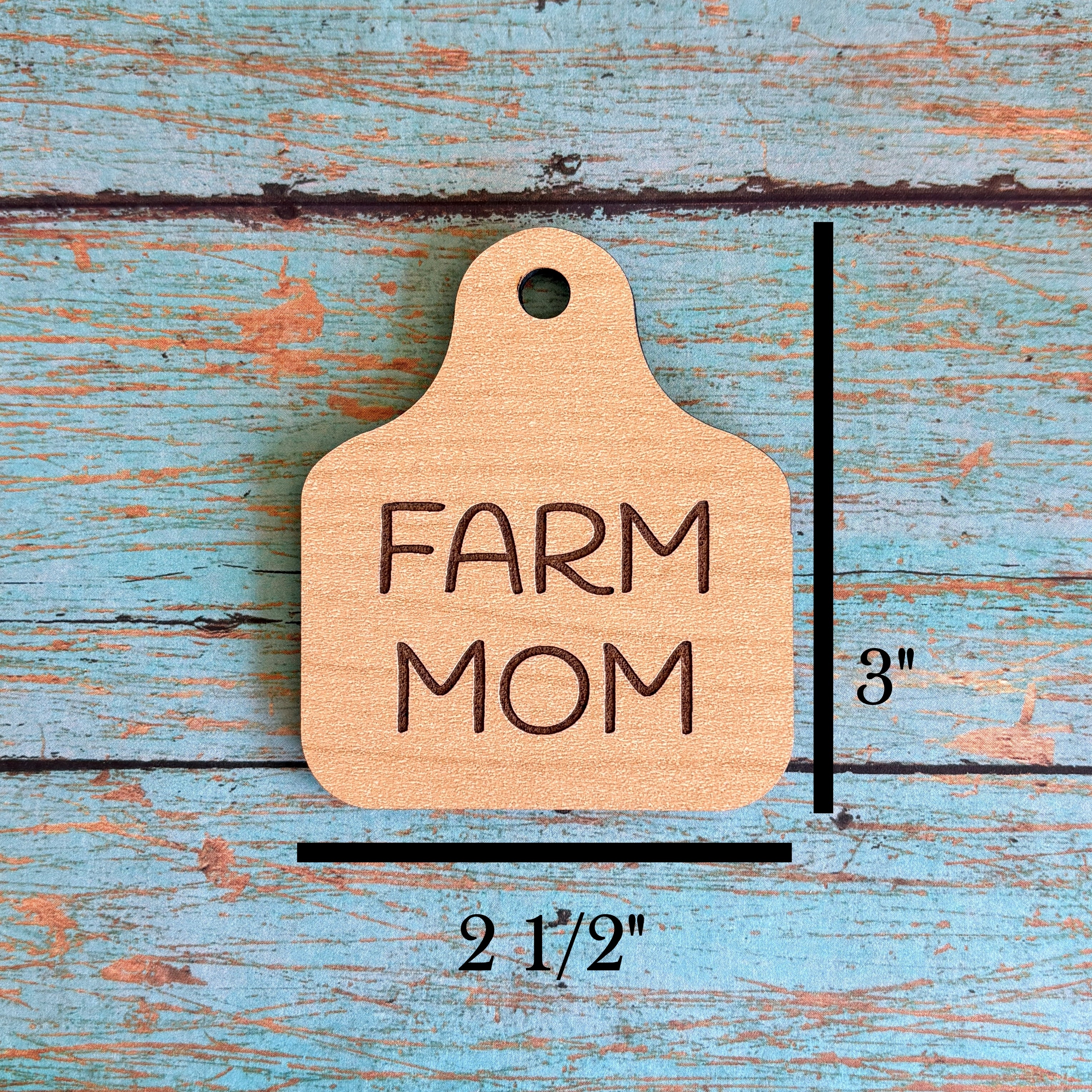 Farm MOM Ear Tag Magnet