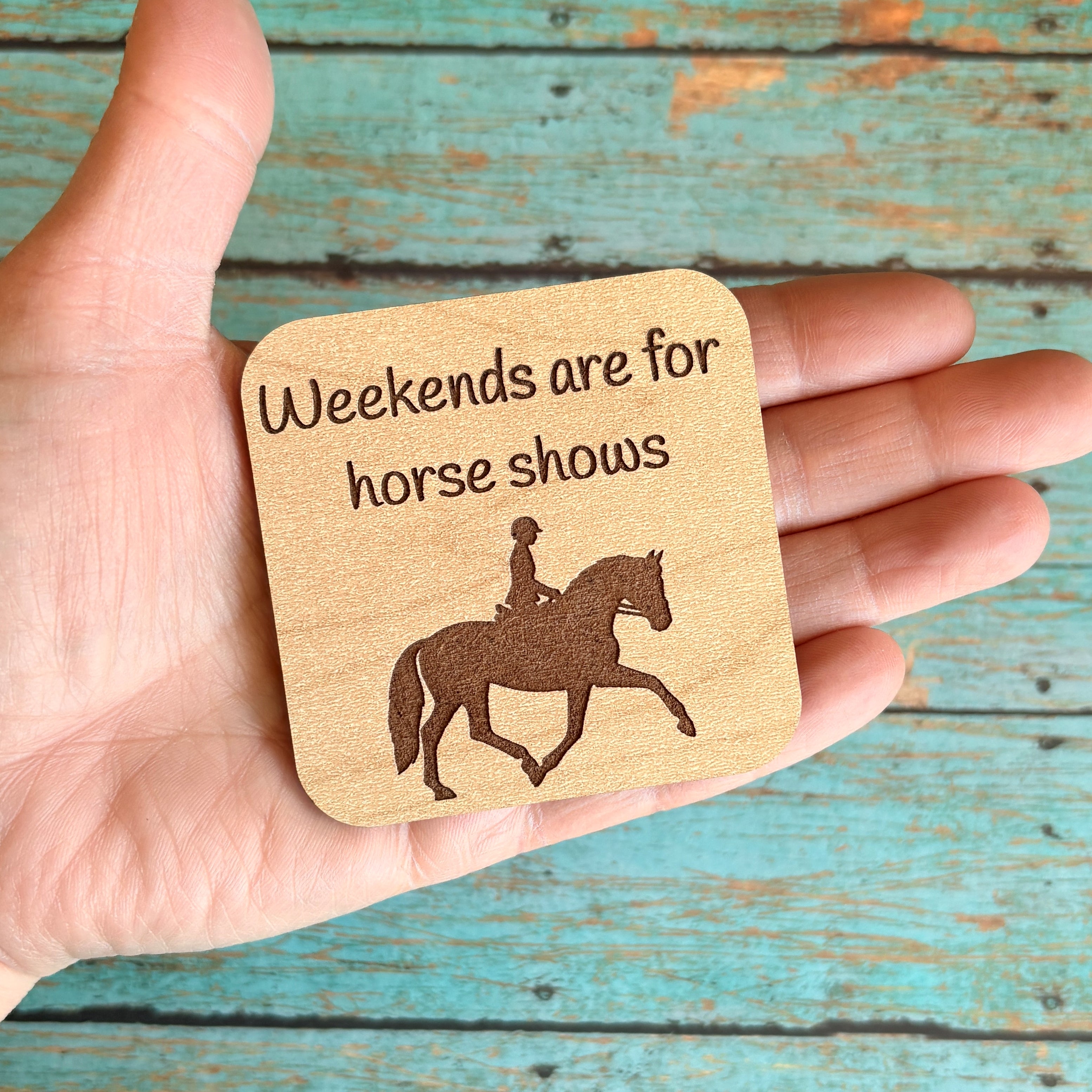 Weekends are for horse shows Magnet