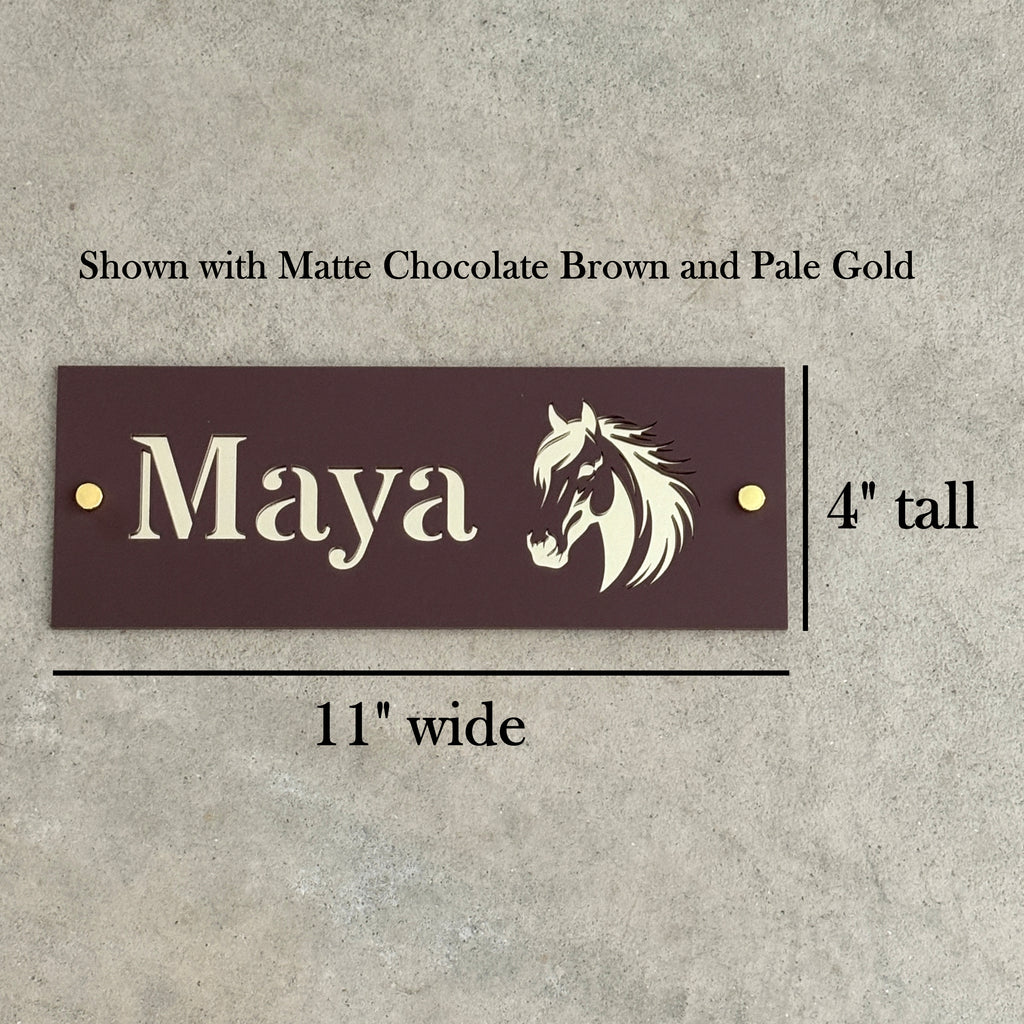 Mule Stall Name Sign