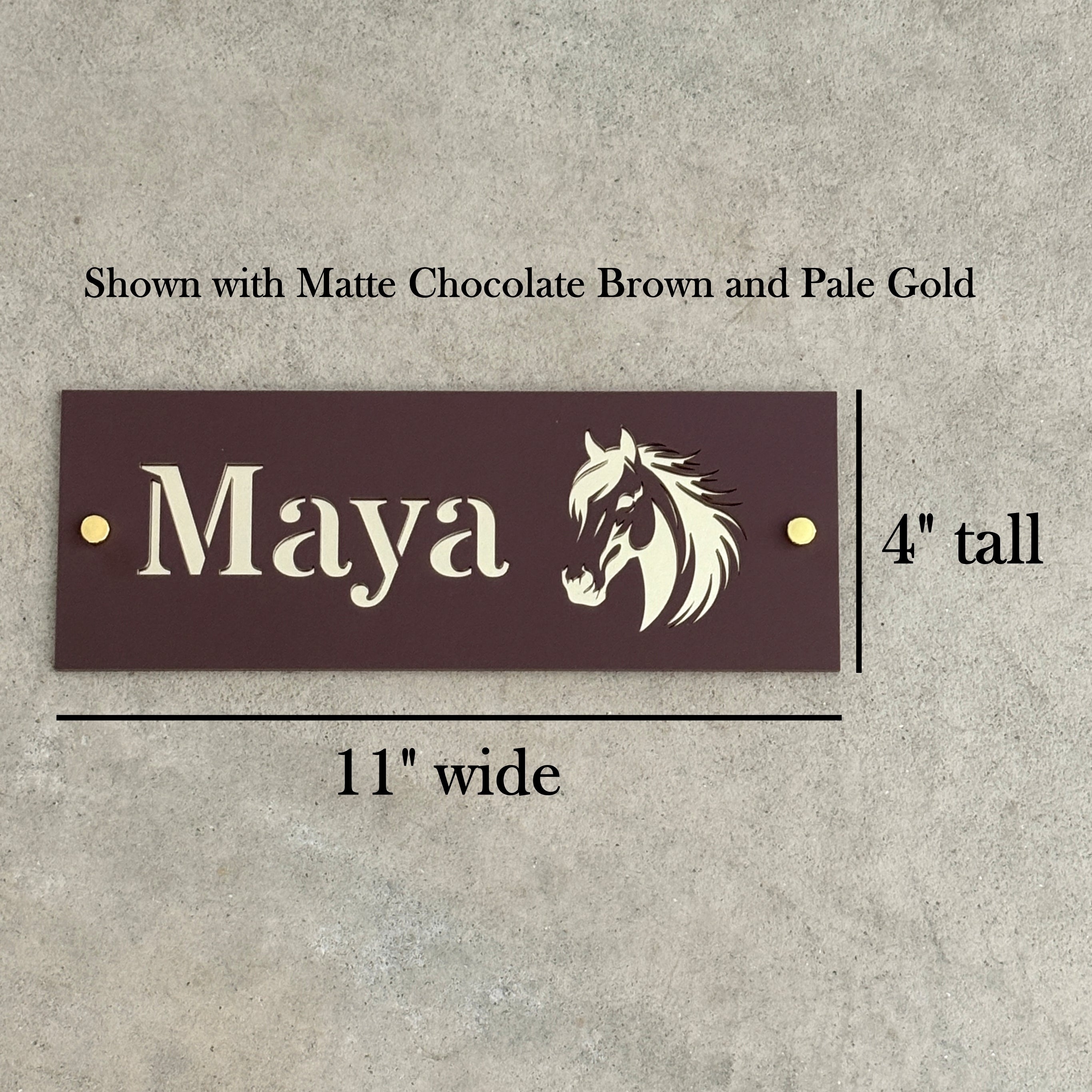 Mule Stall Name Sign