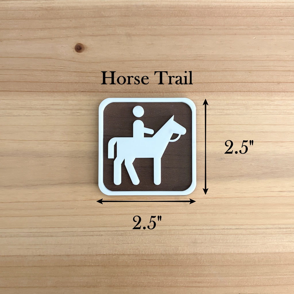 Horse Riding Trail Recreational Magnet