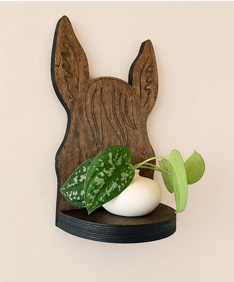 Between The Ears Horse Plant Shelf