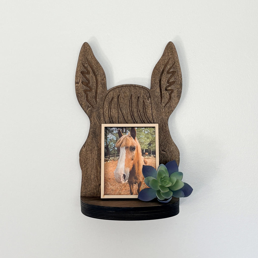 Between The Ears Horse Plant Shelf