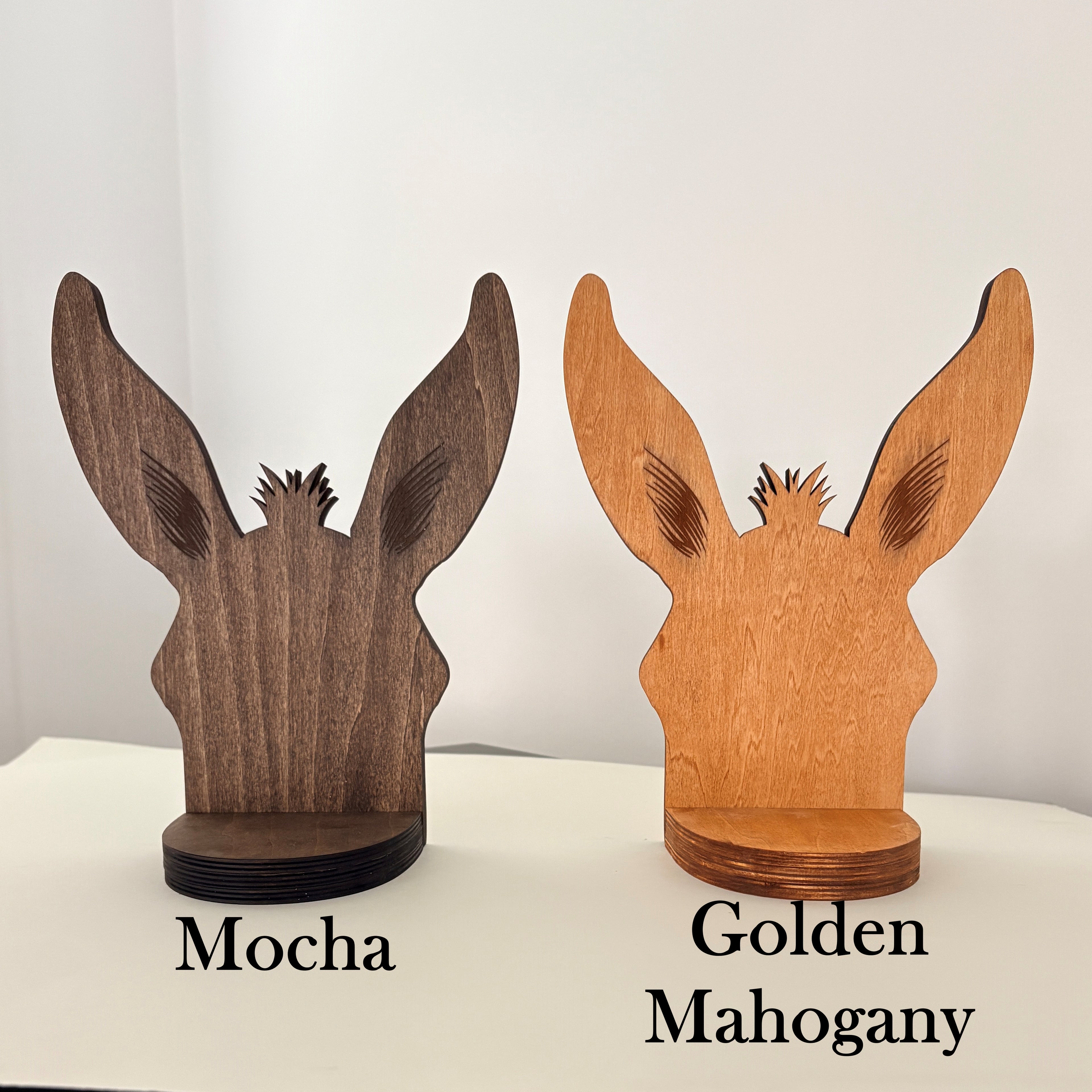 Between the ears mule donkey plant shelf wall stand