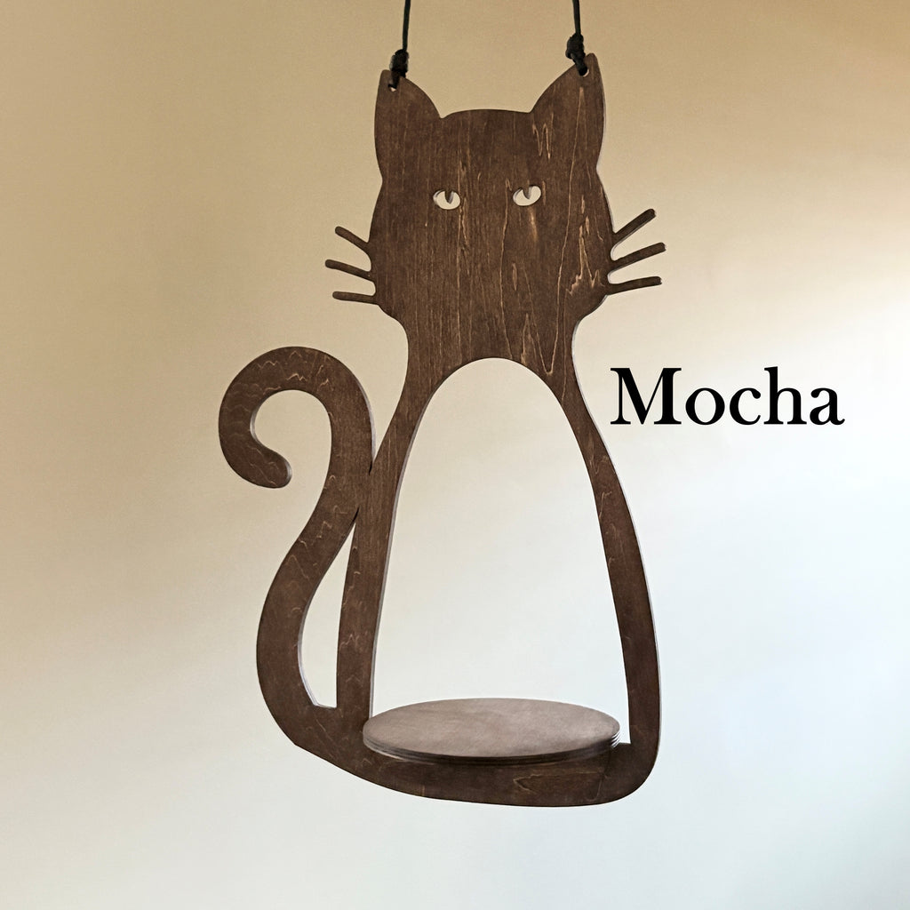 Vertical Garden Solution Cat Shaped Plant Holder Wall Mounted Indoor Display Wooden Succulent Planter Hanging Home Garden System Space Saving Design Natural Basswood Material Feline Silhouette Mount Indoor Plant Lover Essential Practical