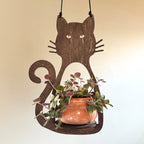 Cat Hanging Plant Holder