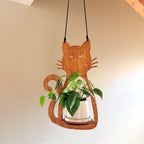 Cat Hanging Plant Holder