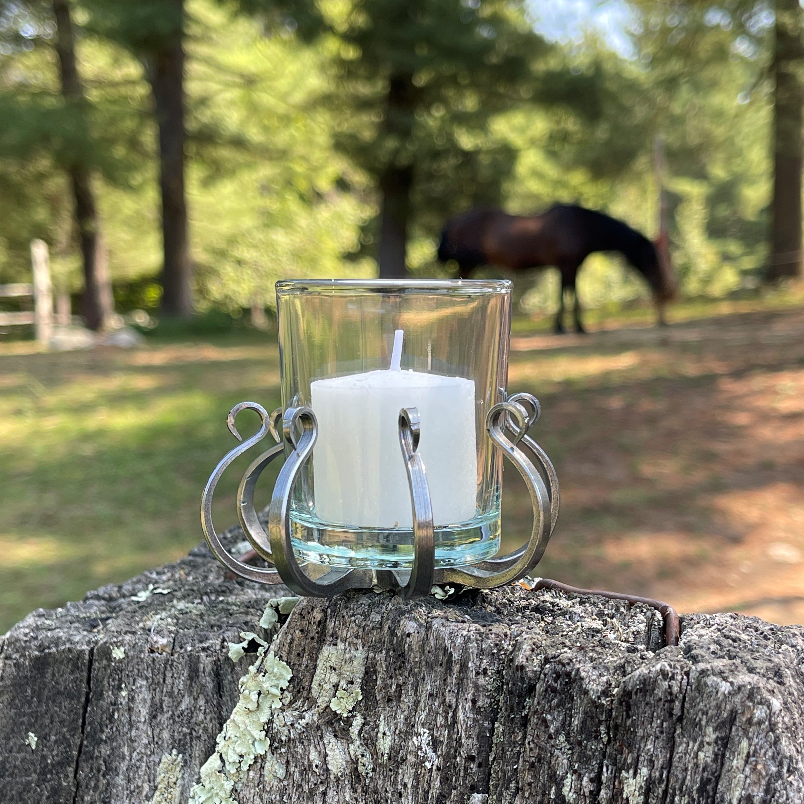 Draft Horse Nail Votive Holders