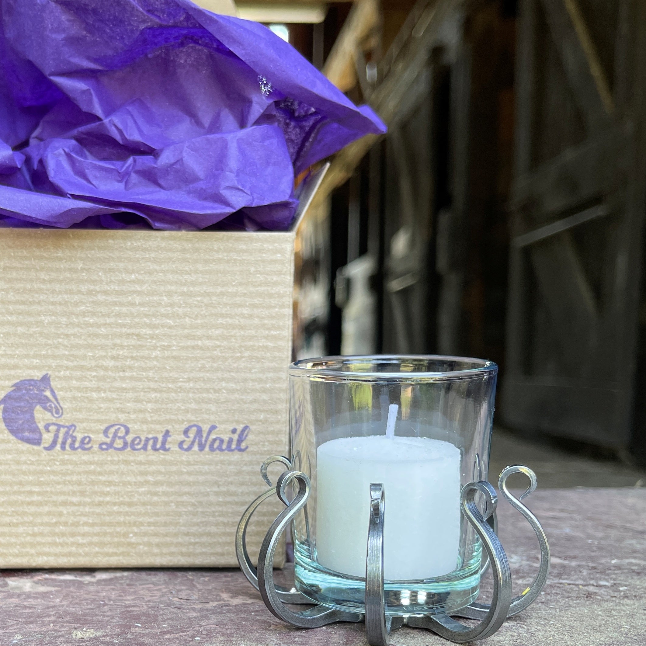 Draft Horse Nail Votive Holders