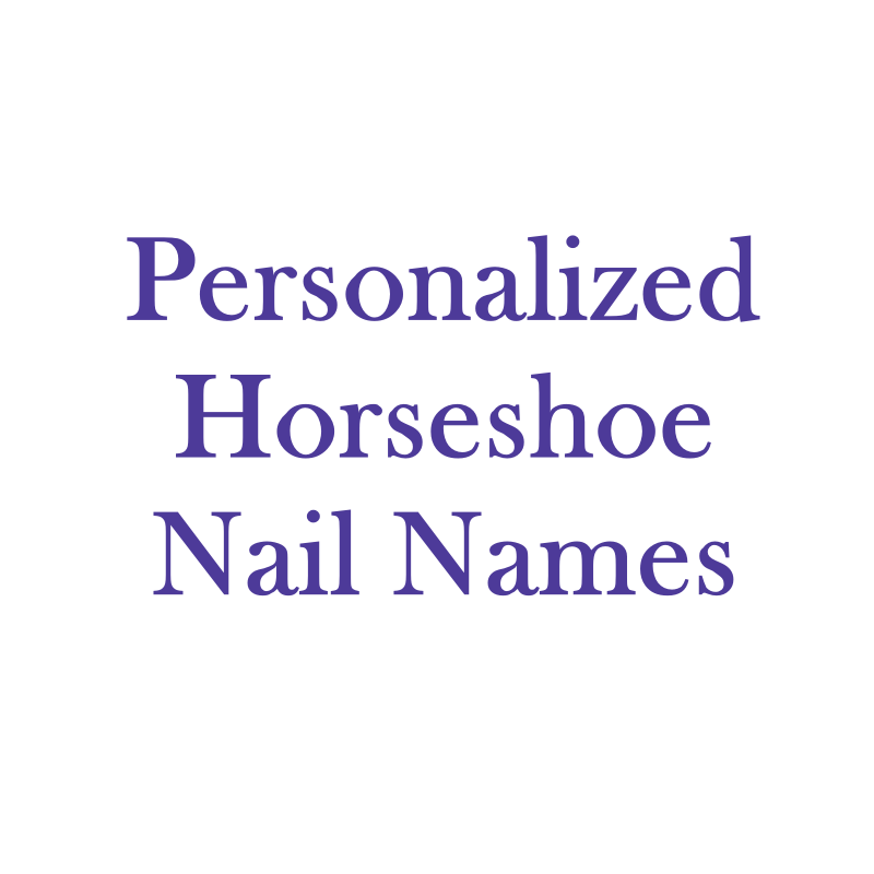 Personalized Horseshoe Nail Names
