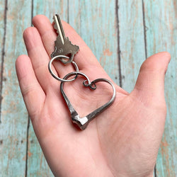 Draft Nail Heart Keychain