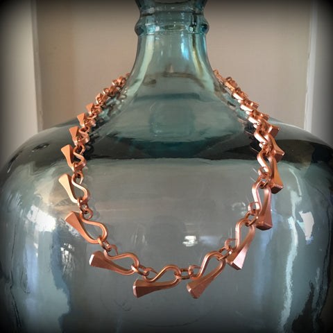 Full Copper Nail Necklace