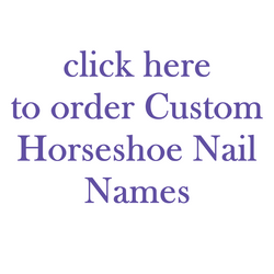 Custom Horseshoe Nail Names