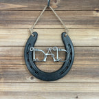 Mom or Dad Horseshoe Wall Hanging