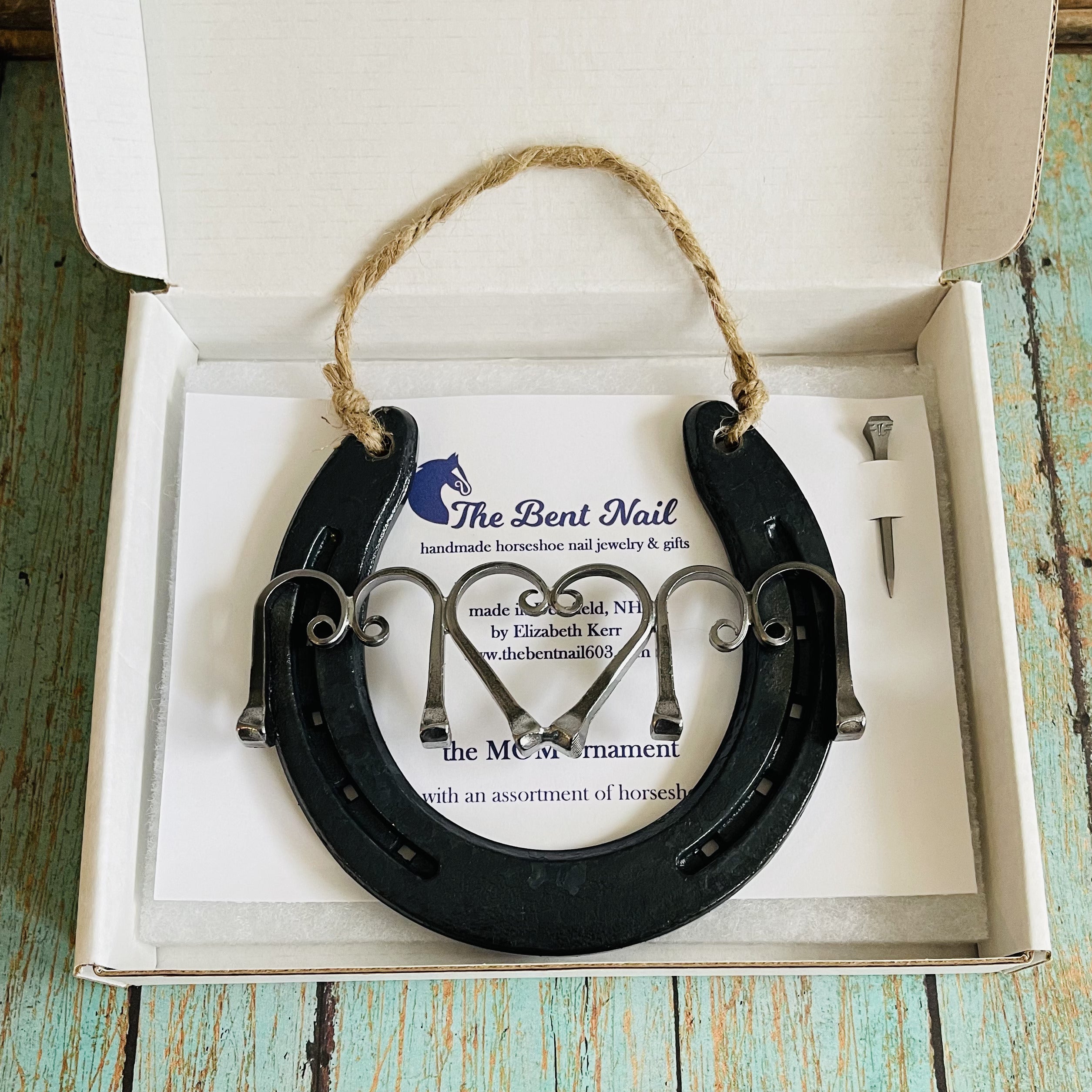 Mom or Dad Horseshoe Wall Hanging