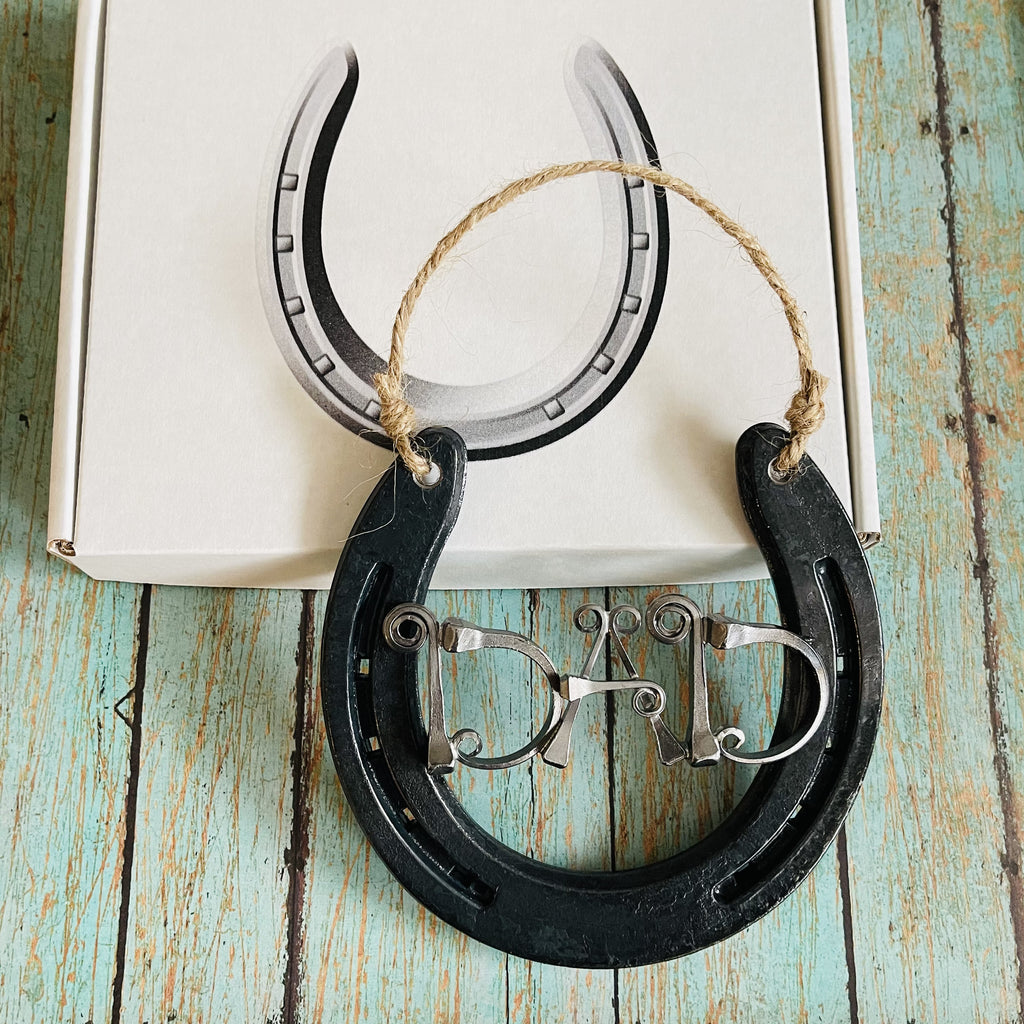 Mom or Dad Horseshoe Wall Hanging