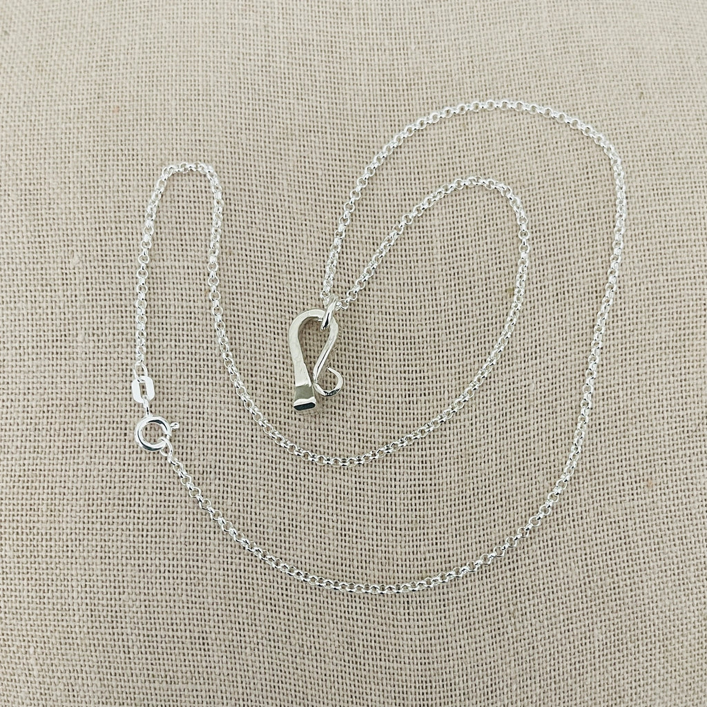 Sterling Pony Nail Hunter Style Necklace and Earrings