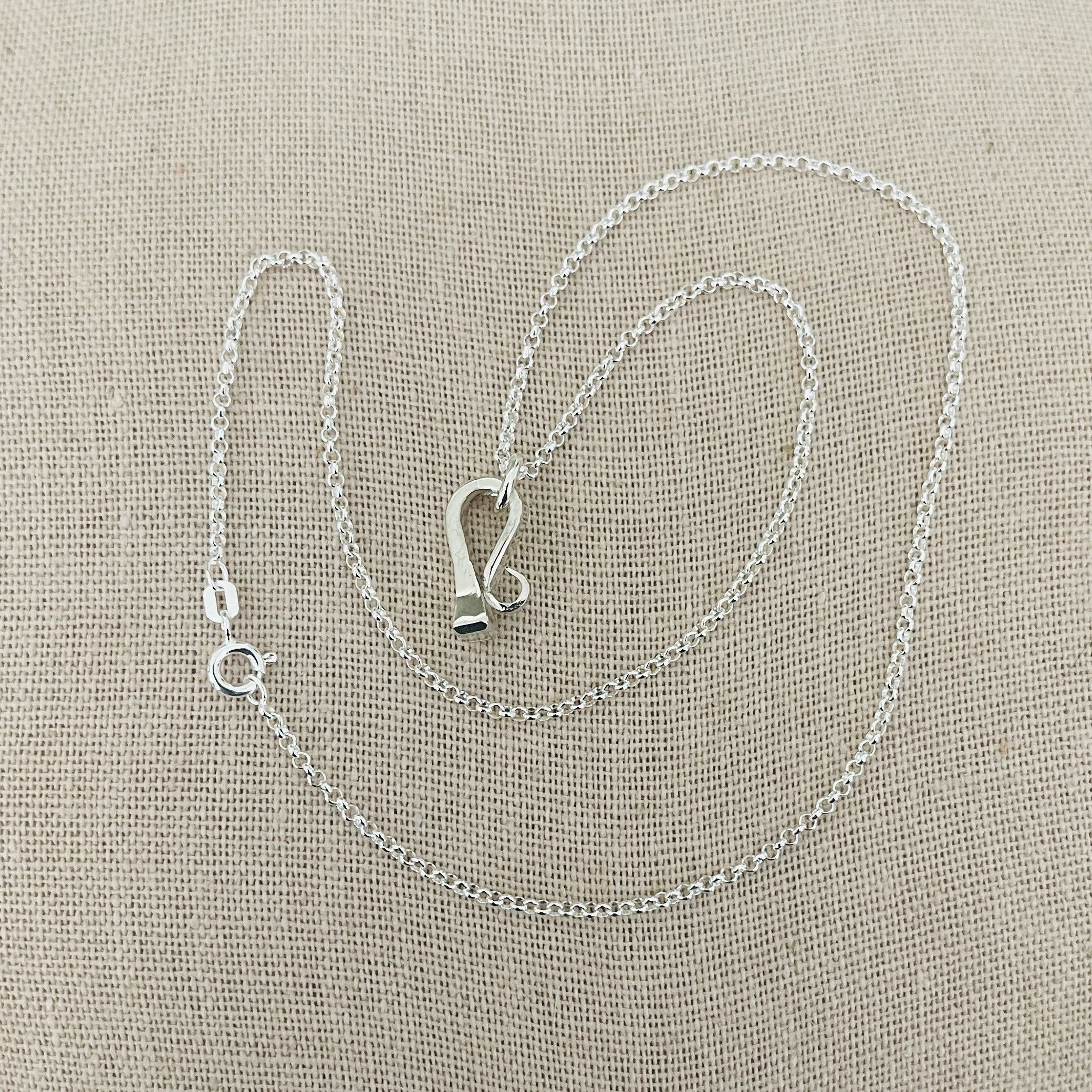 Sterling Pony Nail Hunter Style Necklace and Earrings