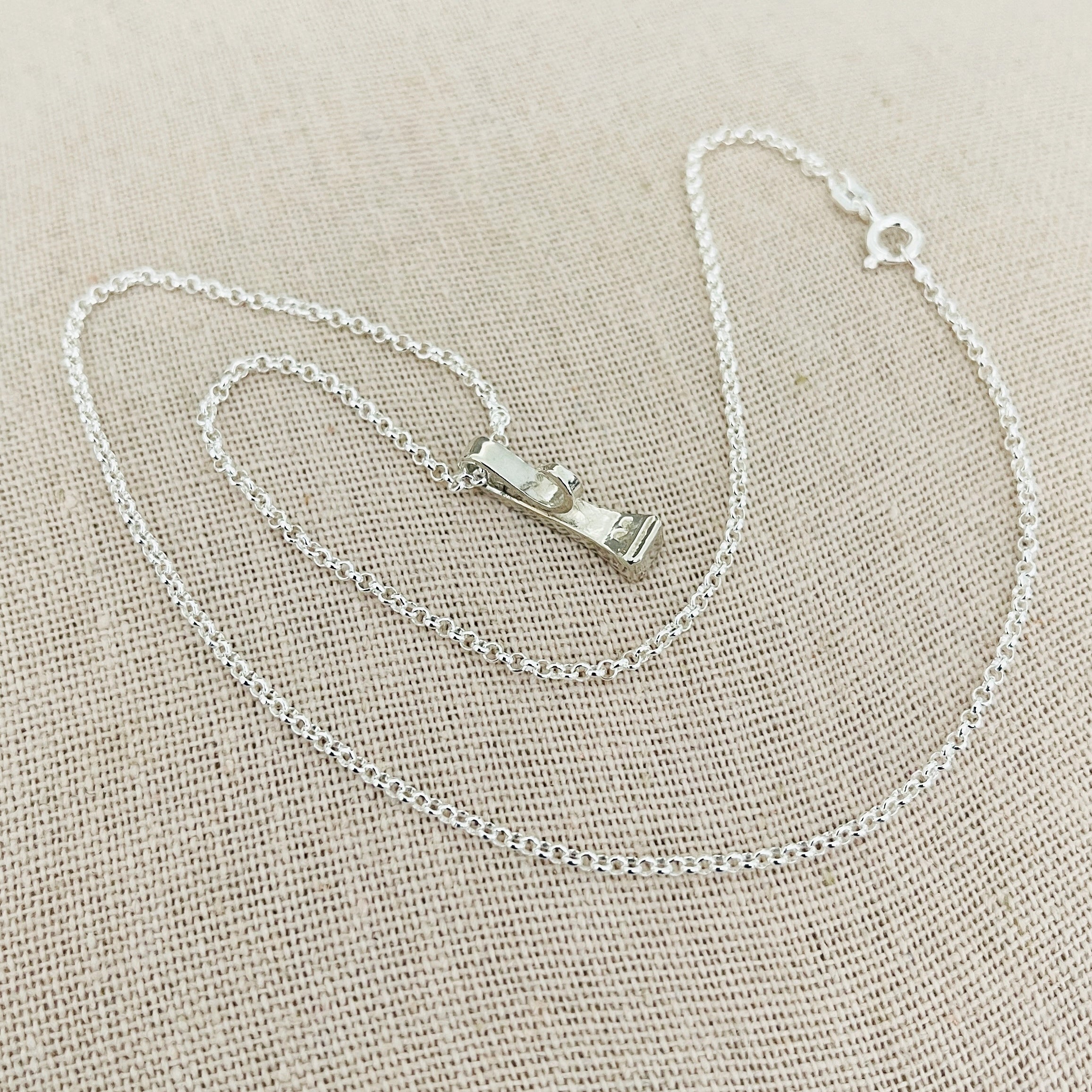 Sterling Pony Nail Dressage Style Necklace and Earrings