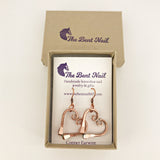 Pony Nail Heart Earrings